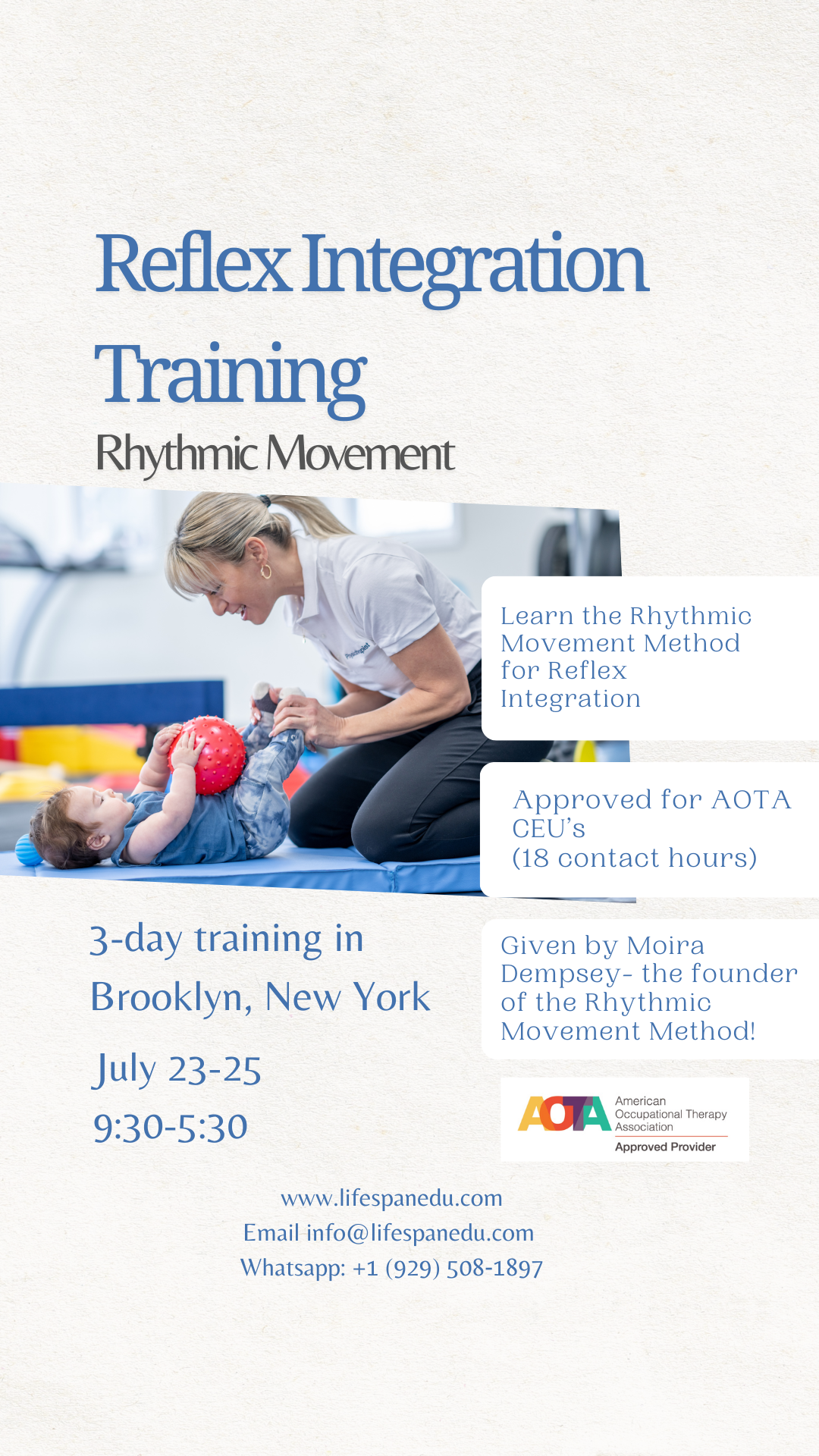 Rhythmic Movement Training With Moira Dempsey