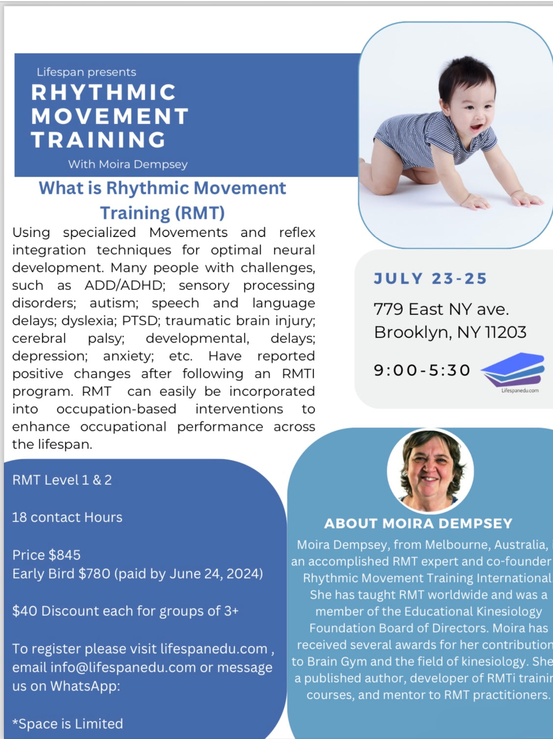 Rhythmic Movement Training With Moira Dempsey
